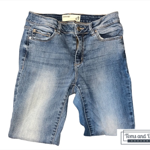 Garage Women's Dark Blue Mid-rise Jean - Picture 2 of 2